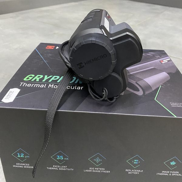 Тепловизионный монокуляр HikMicro Gryphon GH25L LRF, 25 мм, лазерный дальномер, цифровая камера, Wi-Fi 3168444 фото