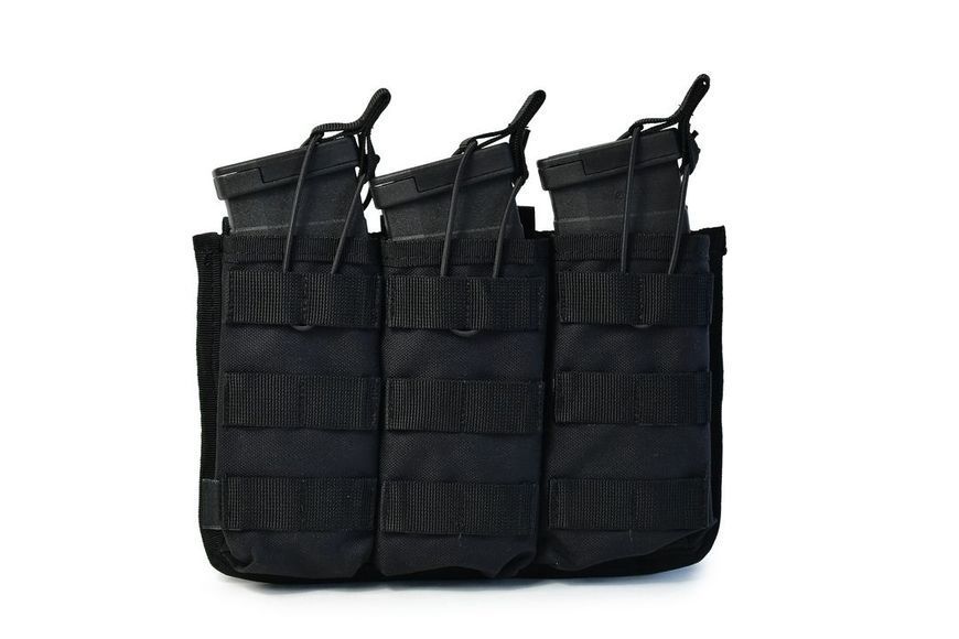 Потрійний підсумок для магазинів Combat Triple. Cordura 1000. Колір Чорний 33 фото
