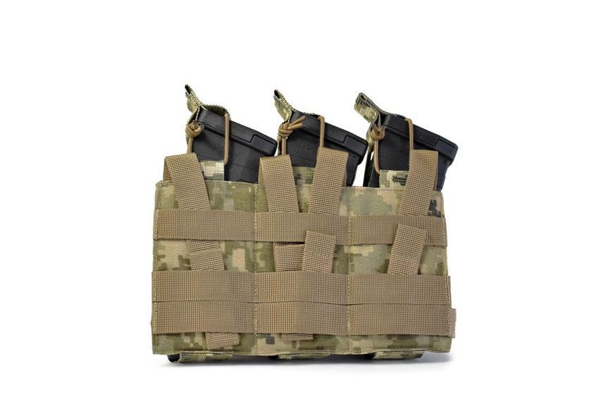 Еластичний потрійний підсумок для магазинів Bronya Kyiv Elastic Triple. Cordura 1000. Колір Піксель (mm14) 358 фото