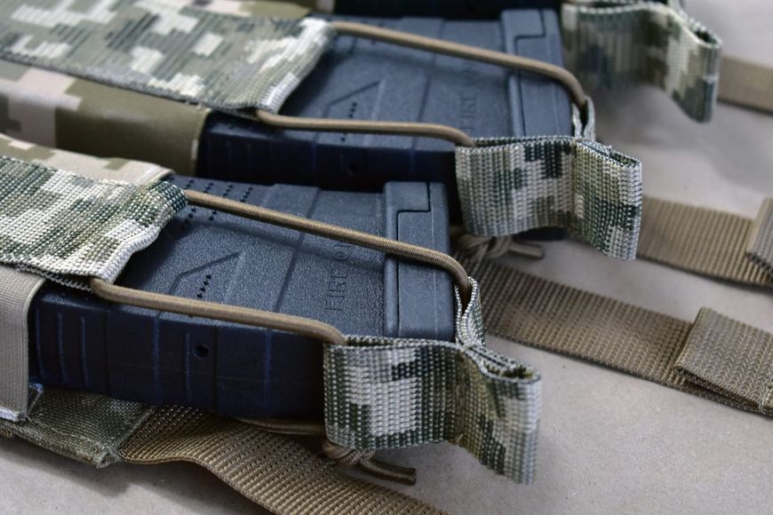 Еластичний потрійний підсумок для магазинів Bronya Kyiv Elastic Triple. Cordura 1000. Колір Піксель (mm14) 358 фото