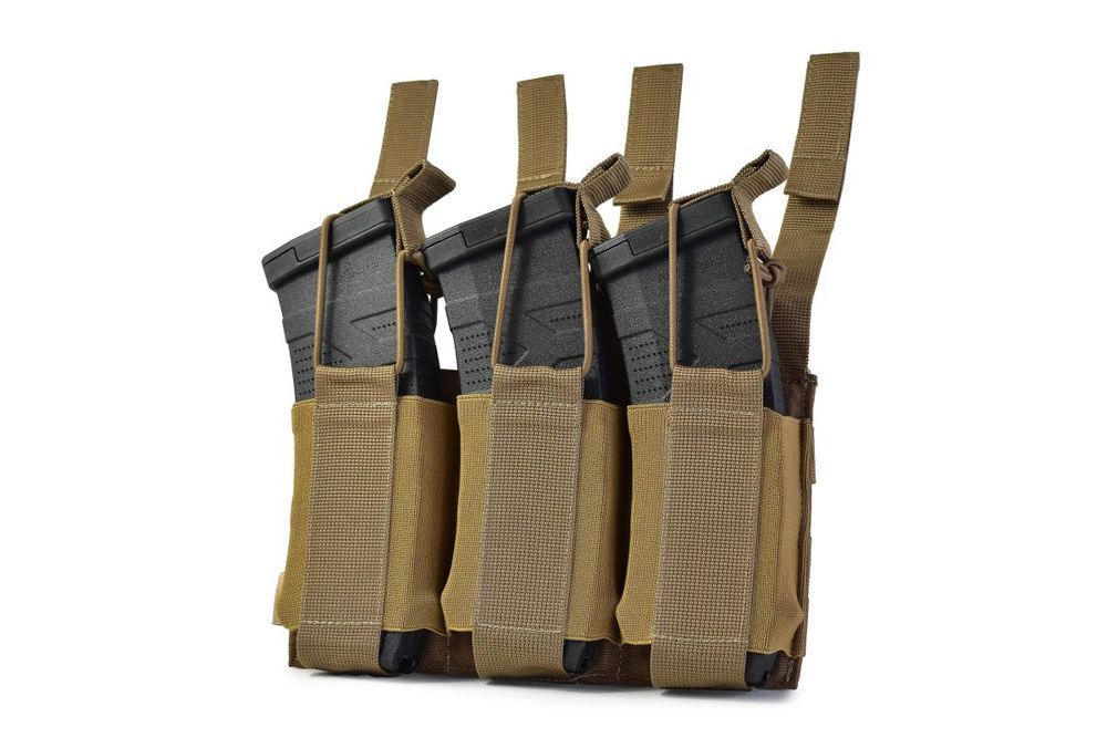 Еластичний потрійний підсумок для магазинів Bronya Kyiv Elastic Triple. Cordura 1000. Колір Койот 357 фото