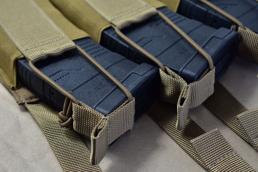 Еластичний потрійний підсумок для магазинів Bronya Kyiv Elastic Triple. Cordura 1000. Колір Койот 357 фото