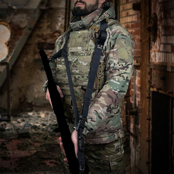 Ремінь збройовий RAGNAROK триточковий "Hel" carbine Чорний Hel-carbine5 фото