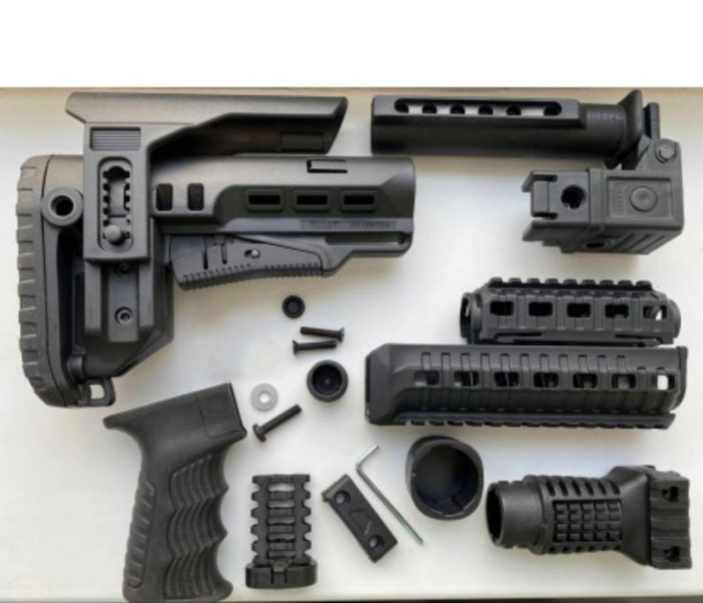 Обвіс від DLG Tactical для АК 47/ АК 74 Чорний 30323495 фото