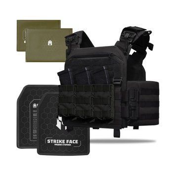 Бронежилет 3&ndash;го класу Striker pack MPS М8 PRO + Бронеплити + балістичні пакети захист боків 1 класс ДСТУ. Чорний 4263 фото