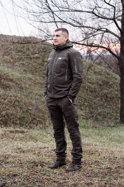 Зимова військова куртка Soft Shel (софтшел) хакі 1364720 фото