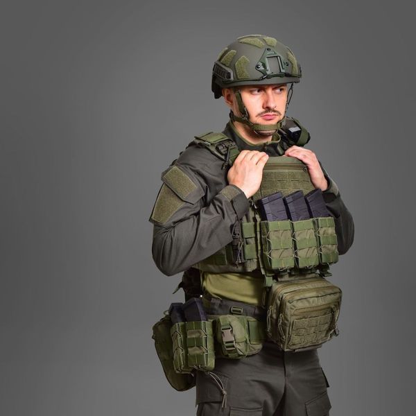 Плитоноска Bronya Kyiv MPS М8 PRO. Cordura 1000. Колір Ranger Green 184 фото
