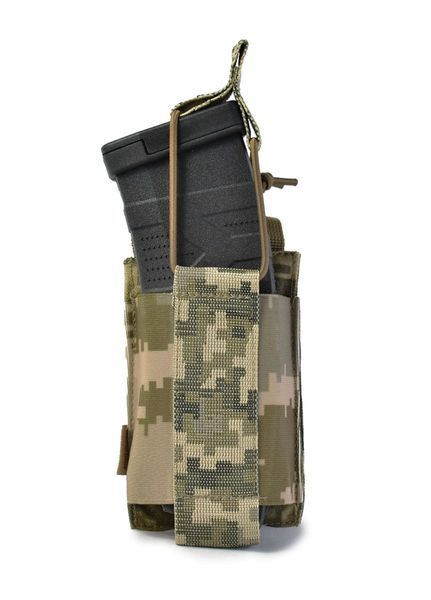 Еластичний одинарний підсумок для магазинів Elastic. Cordura 1000. Колір Піксель (mm14) 352 фото