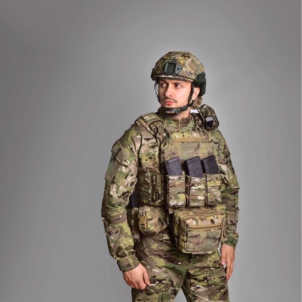 Плитоноска під плити XL Bronya Kyiv MPS М8 PRO. Cordura 1000. Колір Мультикам 225 фото