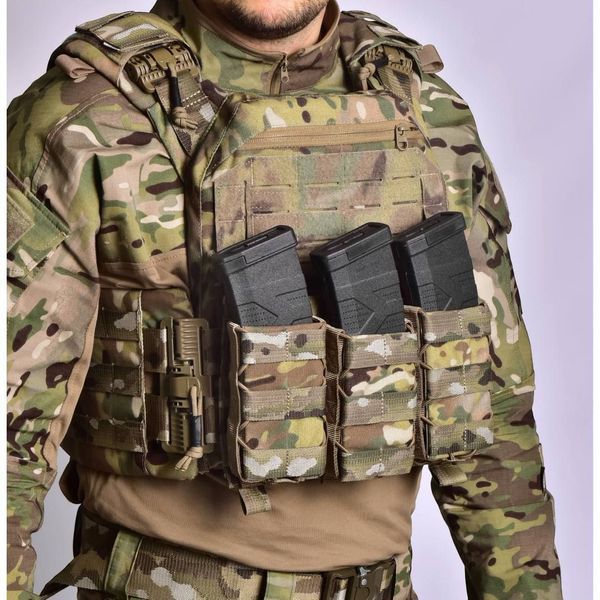 Плитоноска під плити XL Bronya Kyiv MPS М8 PRO. Cordura 1000. Колір Мультикам 225 фото
