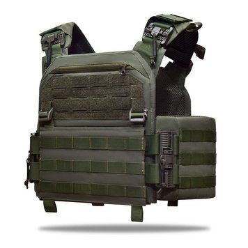 Плитоноска під плити XL Bronya Kyiv MPS М8 PRO. Cordura 1000. Колір Ranger Green 223 фото