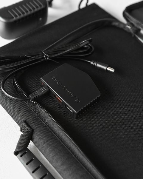 Портативна зарядна станція 300W 220V/2xUSB із сонячною панеллю 45W EP-3018 75329007 фото