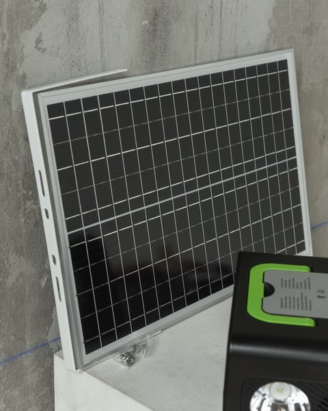 Портативна зарядна станція 300W 220V/2xUSB із сонячною панеллю 45W EP-3018 75329007 фото