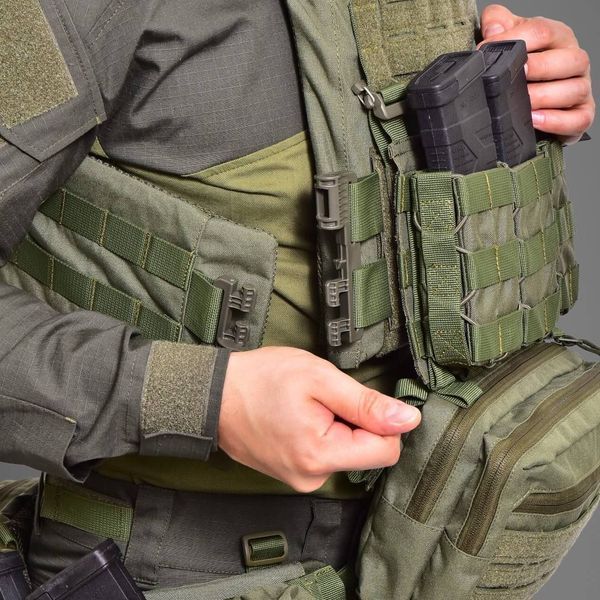 Плитоноска під плити XL Bronya Kyiv MPS М8 PRO. Cordura 1000. Колір Ranger Green 223 фото