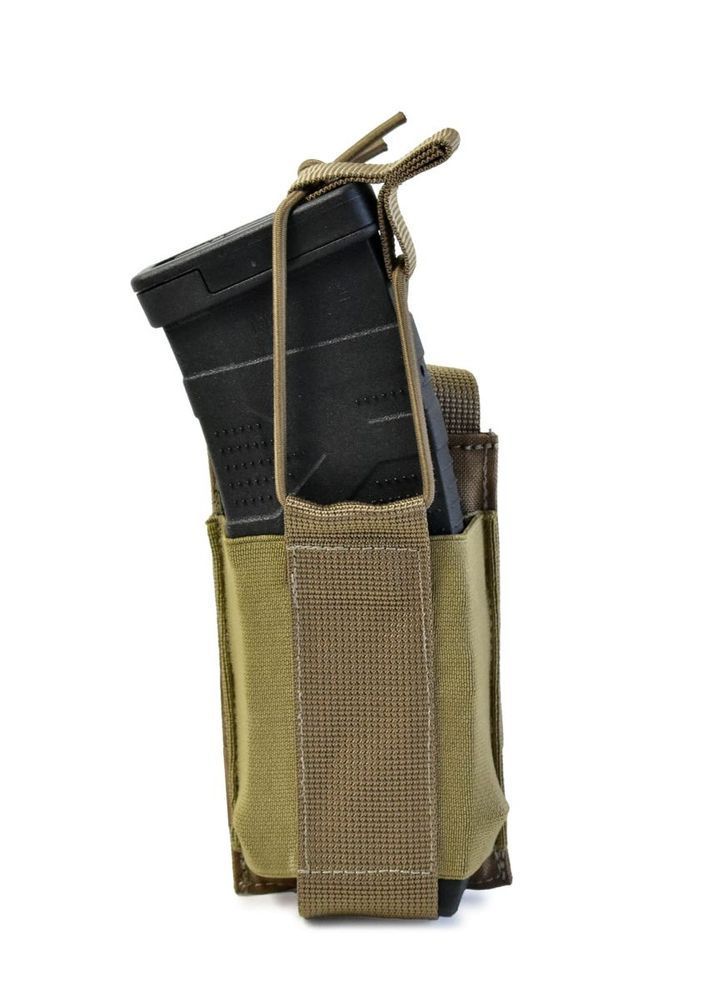 Еластичний одинарний підсумок для магазинів Elastic. Cordura 1000. Колір Койот 351 фото