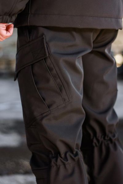 Зимові військові штани Soft Shel (софтшел) чорні 1373136 фото