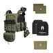 Бронежилет з підсумками 3&ndash;го класу MPS warrior pack + Бронеплити+ балістичні пакети захист боків та паху 1 клас ДСТУ. Колір Ranger Green 4322 фото 1