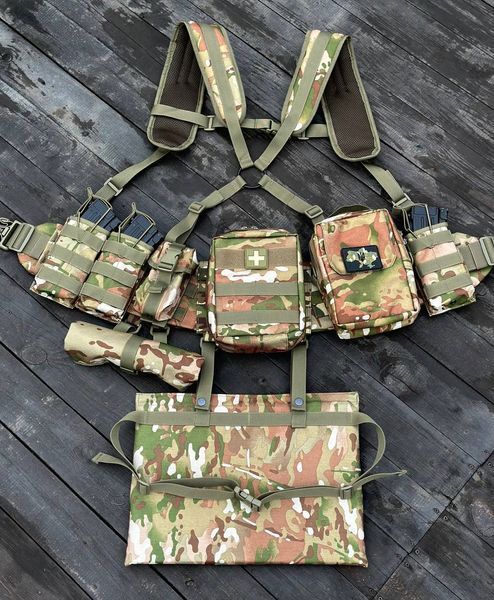 Комплект РПС з карманом під балістичний пакет, плечова система + 8 підсумкі 03 фото