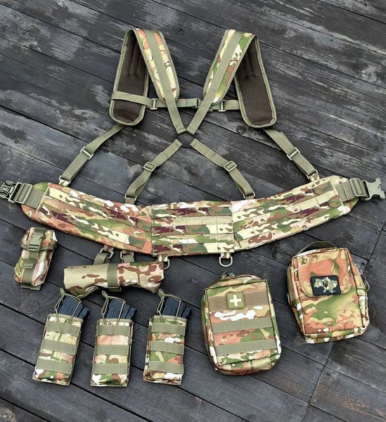 Комплект РПС з карманом під балістичний пакет, плечова система + 8 підсумкі 03 фото