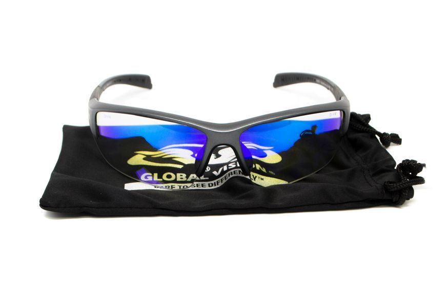 Окуляри фотохромні (захисні) Global Vision Hercules-7 Photochromic Anti-Fog (G-Tech&trade; blue), фотохромні дзеркальні сині 1ГЕР724-90 фото
