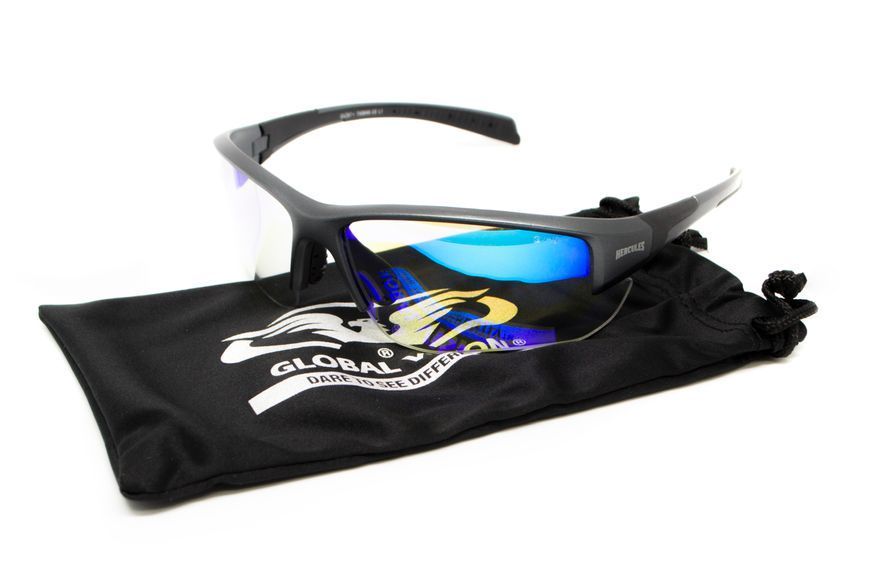 Окуляри фотохромні (захисні) Global Vision Hercules-7 Photochromic Anti-Fog (G-Tech&trade; blue), фотохромні дзеркальні сині 1ГЕР724-90 фото