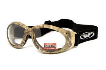 Окуляри захисні з ущільнювачем Global Vision Eliminator Camo Forest (clear), прозорі в камуфльованій оправі GV-ELIMCF-CL фото