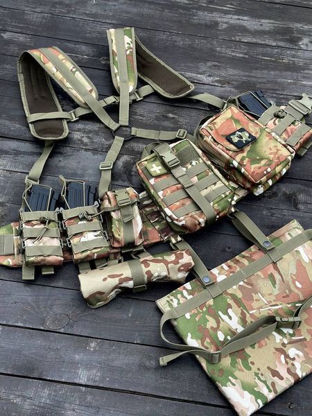 Комплект РПС з карманом під балістичний пакет, плечова система + 8 підсумків 04 фото