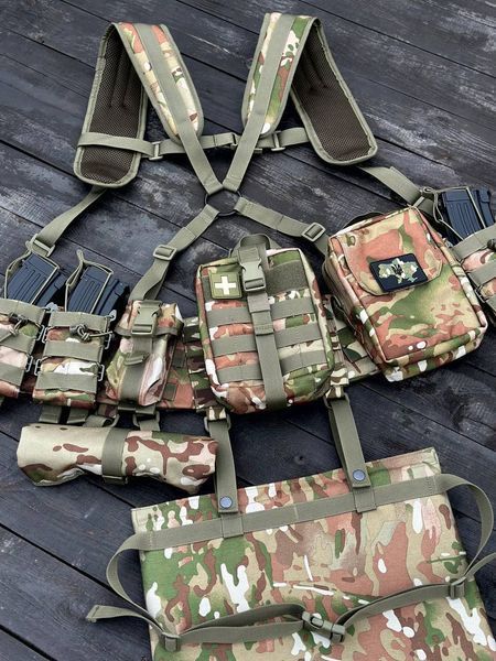 Комплект РПС з карманом під балістичний пакет, плечова система + 8 підсумків 04 фото