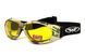 Окуляри захисні з ущільнювачем Global Vision Eliminator Camo Pixel (yellow), жовті в камуфльованій оправі GV-ELIMCD-AM фото 1