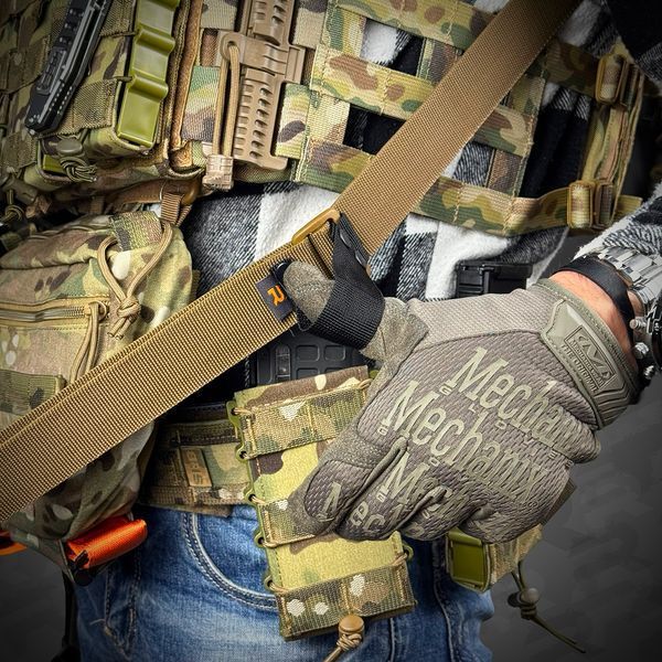 Ремінь збройовий одно/двоточковий з додатковим кріпленням RAGNAROK "TYR" carbine койот TYR4 фото