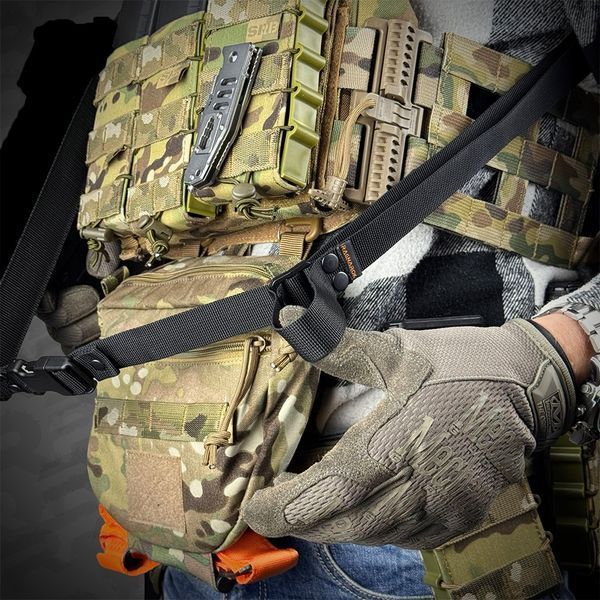 Ремінь збройовий триточковий RAGNAROK "Hel" Gen.II sling Чорний HEL-SLING-B фото