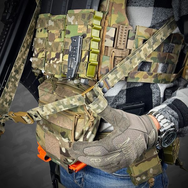 Ремінь збройовий триточковий RAGNAROK "Hel" Gen.II sling Піксель HEL-SLING-P фото