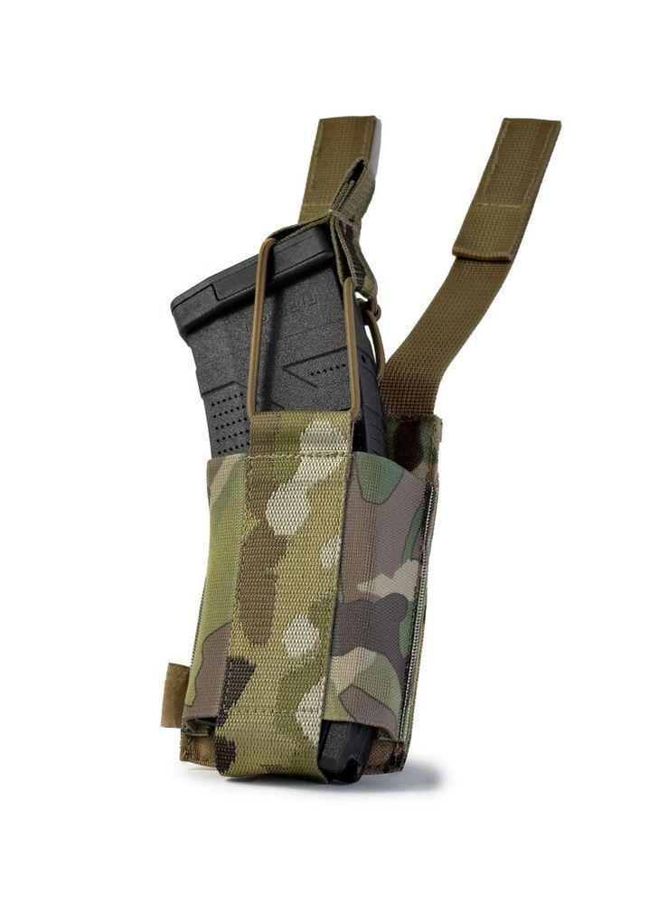 Еластичний одинарний підсумок для магазинів Elastic. Cordura 1000. Колір Мультикам 350 фото