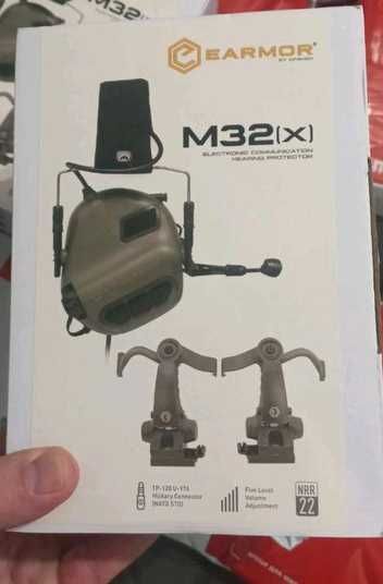 Купити Тактичні навушники з мікрофоном Earmor M32X Mark3 GREEN