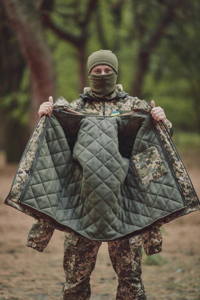 Зимова військова куртка Soft Shel (софтшел) піксель 1362955 фото