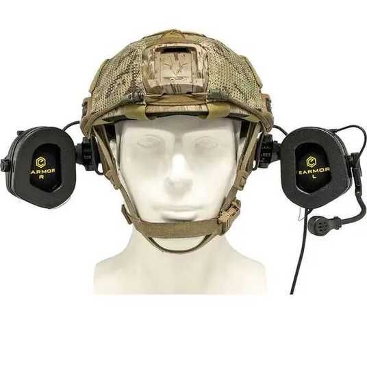 Купити Тактичні навушники з мікрофоном Earmor M32X Mark3 GREEN