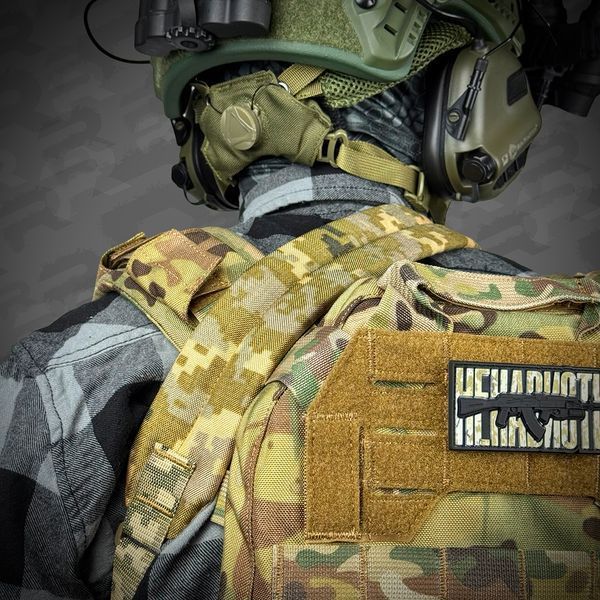 Ремінь збройовий RAGNAROK одно/двоточковий з широким наплічником "RAGNARR" Піксель RAGNARR2 фото