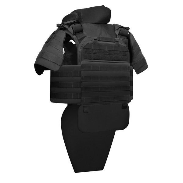 Бронекостюм scout pack MPS М8 PRO + балістичні пакети захист боків, паху, шиї, плечей 1 класс ДСТУ. Колір Чорний 4283 фото