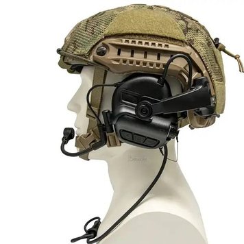 Тактичні навушники з мікрофоном Earmor M32X Mark3 BLACK 20002 фото