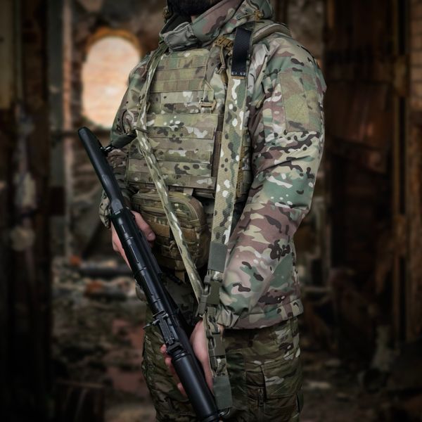 Ремінь збройовий RAGNAROK триточковий "Hel" carbine Мультикам Hel-carbine1 фото