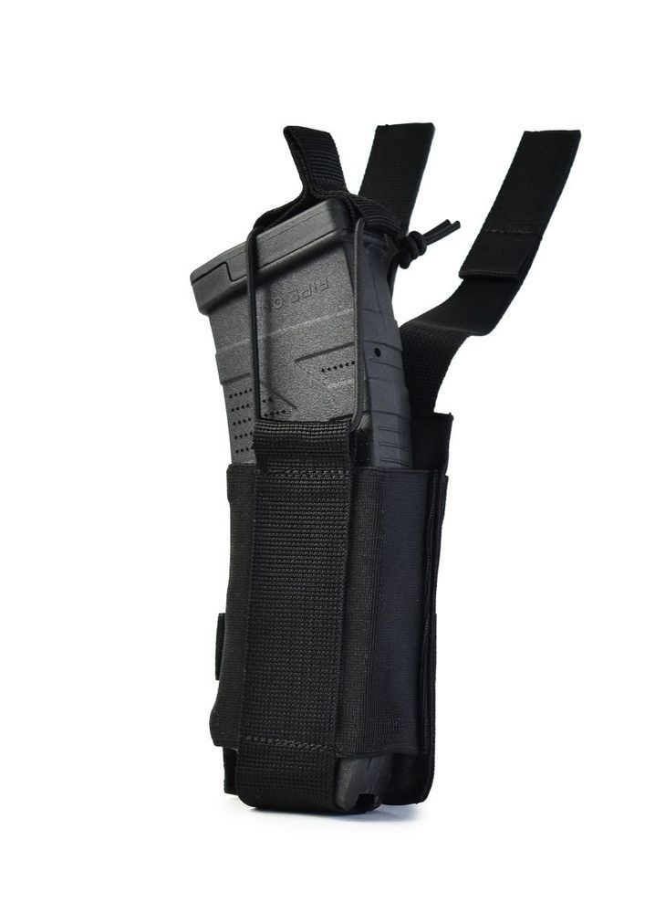 Еластичний одинарний підсумок для магазинів Elastic. Cordura 1000. Колір Чорний 349 фото