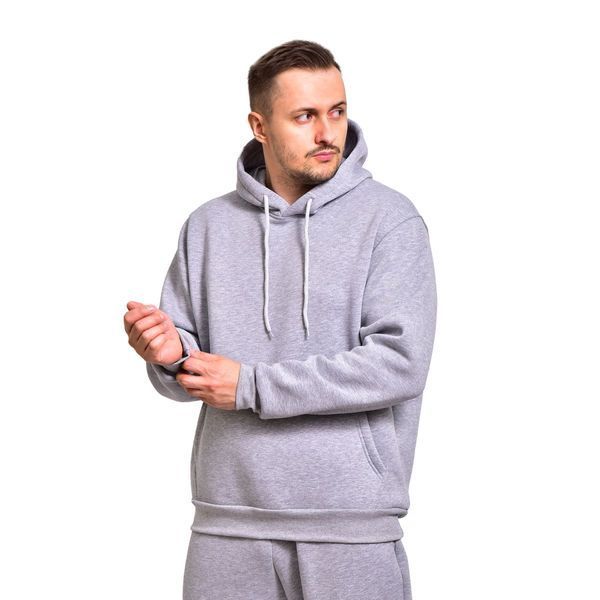 Спортивний костюм (Худі + штани). Колір Сірий S 2888 фото