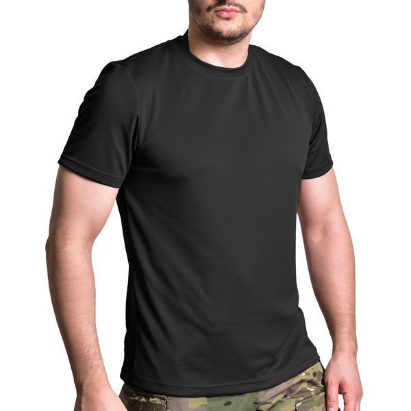 Футболка Coolmax Tactical air Tee. Колір Чорний S 1592 фото