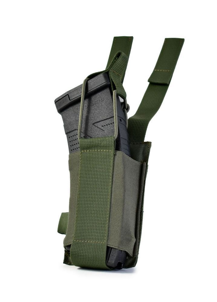 Еластичний одинарний підсумок для магазинів Elastic. Cordura 1000. Колір Ranger Green 348 фото