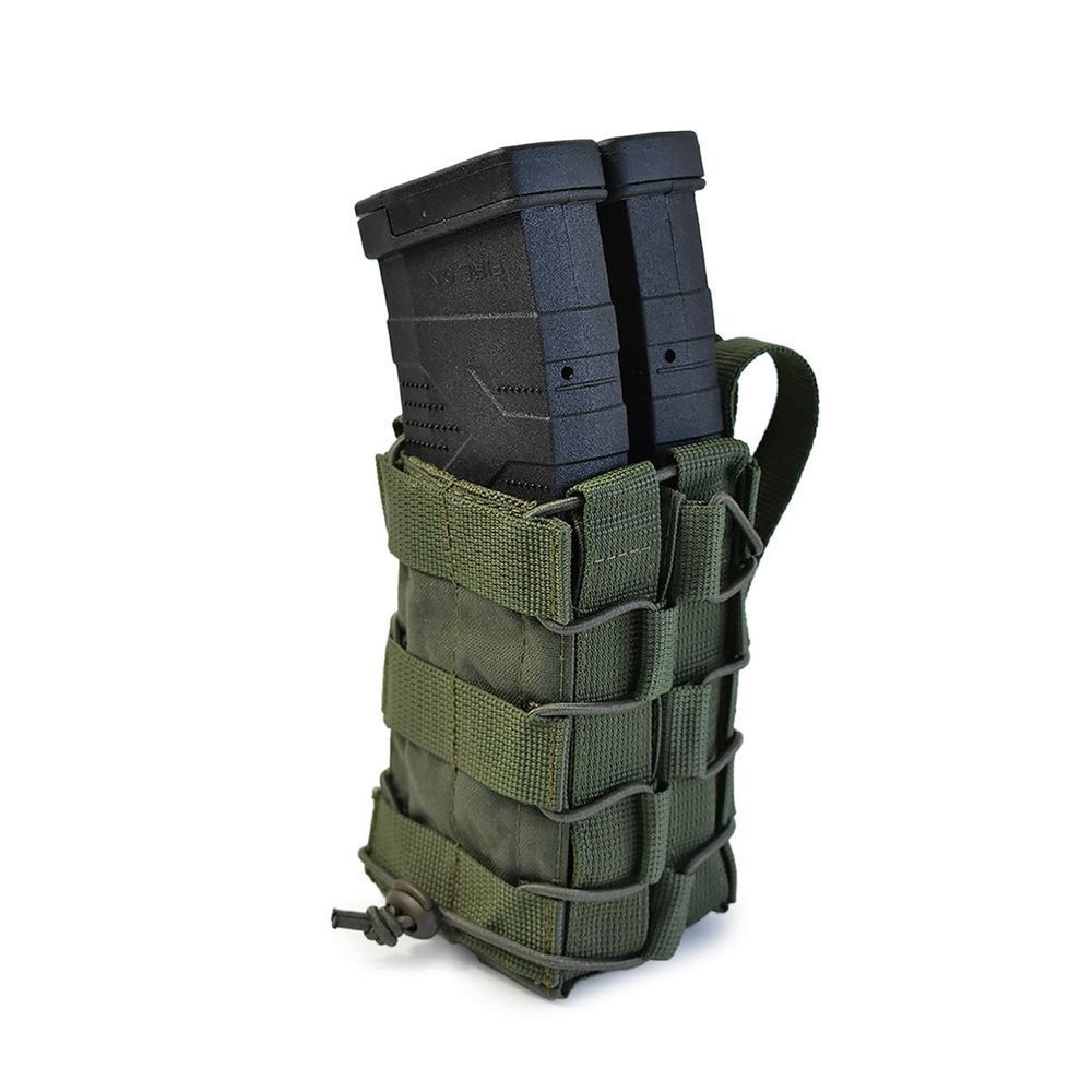 Подвійний відкритий підсумок для магазинів Stealth D. Cordura 1000. Колір Ranger Green 324 фото