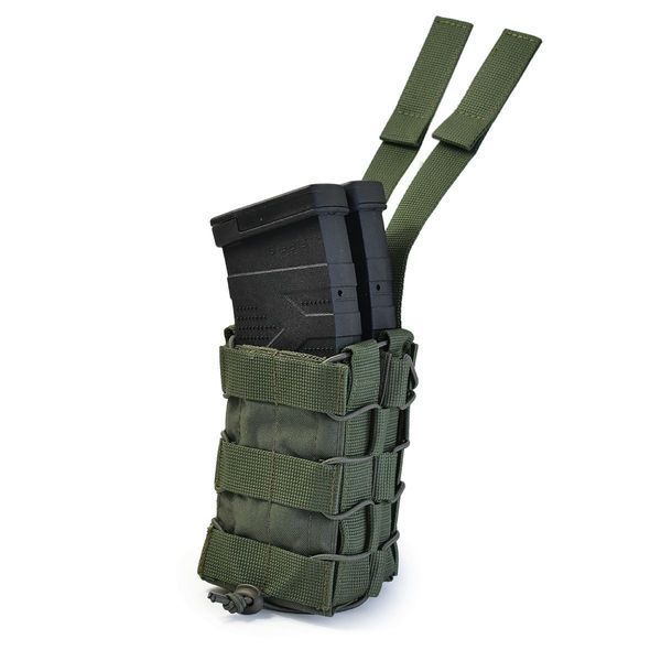 Подвійний відкритий підсумок для магазинів Stealth D. Cordura 1000. Колір Ranger Green 324 фото