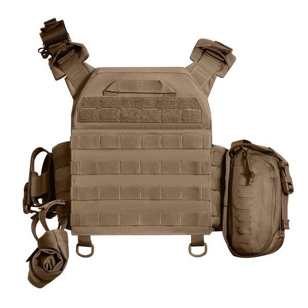 Бронежилет з підсумками 3&ndash;го класу MPS starter pack + Бронеплити 1,4 кг. Койот 4310 фото