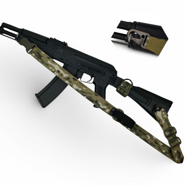 Ремінь збройовий одно/двоточковий з додатковим кріпленням RAGNAROK "TYR" carbine мультикам TYR1 фото
