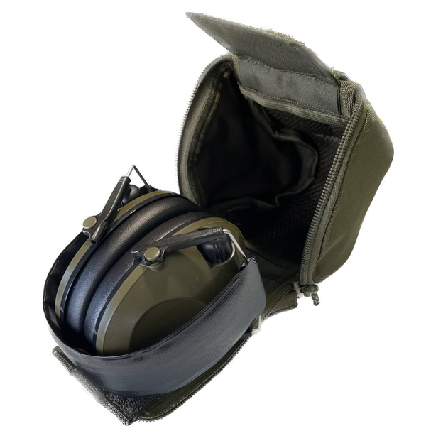 Чохол-підсумок під навушники олива EastGear 6300024 фото