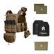 Бронежилет з підсумками 5&ndash;го класу MPS warrior pack + Бронеплити + балістичні пакети захист боків та паху 1 клас ДСТУ. Колір Койот 4330 фото 1